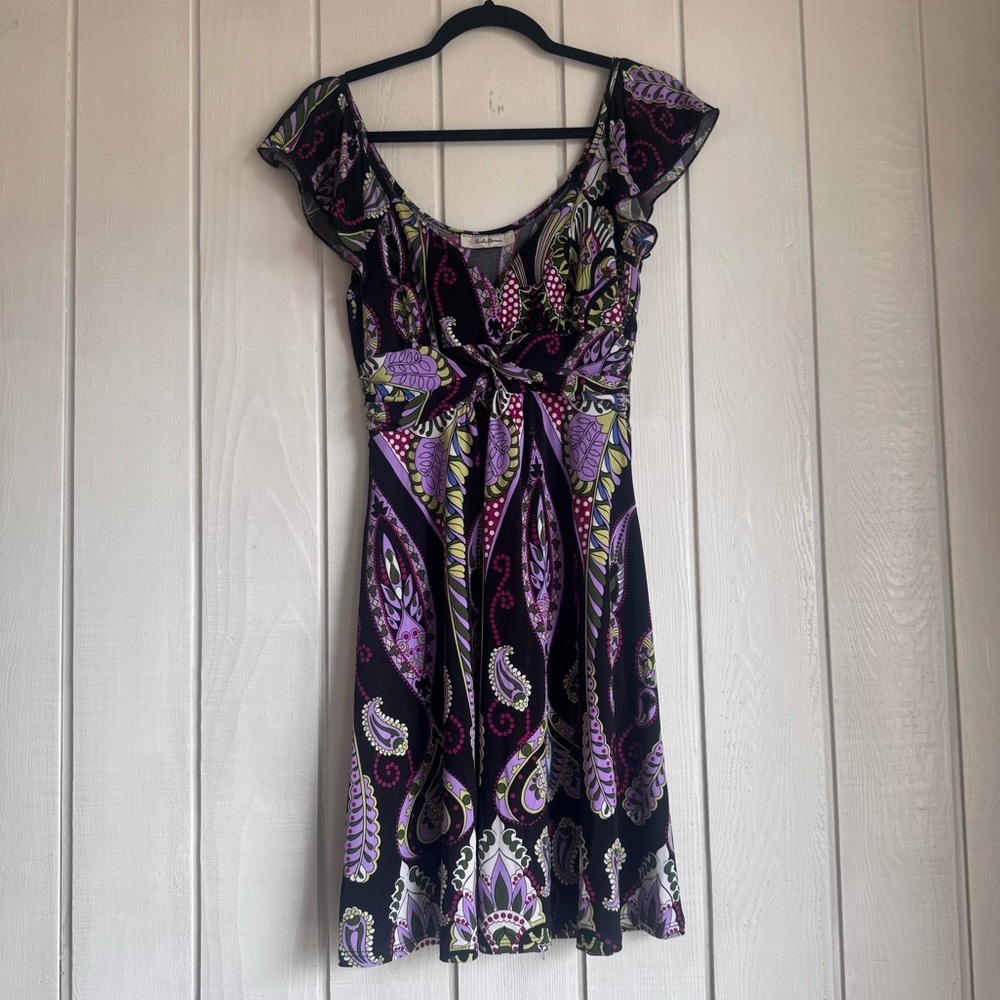 Sushi Flower Y2K Paisley Mini Dress